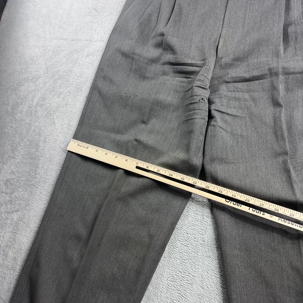 Zanella Mens Grey Pleated Cuffed Dress Pants Made in Italy‎ Size 36